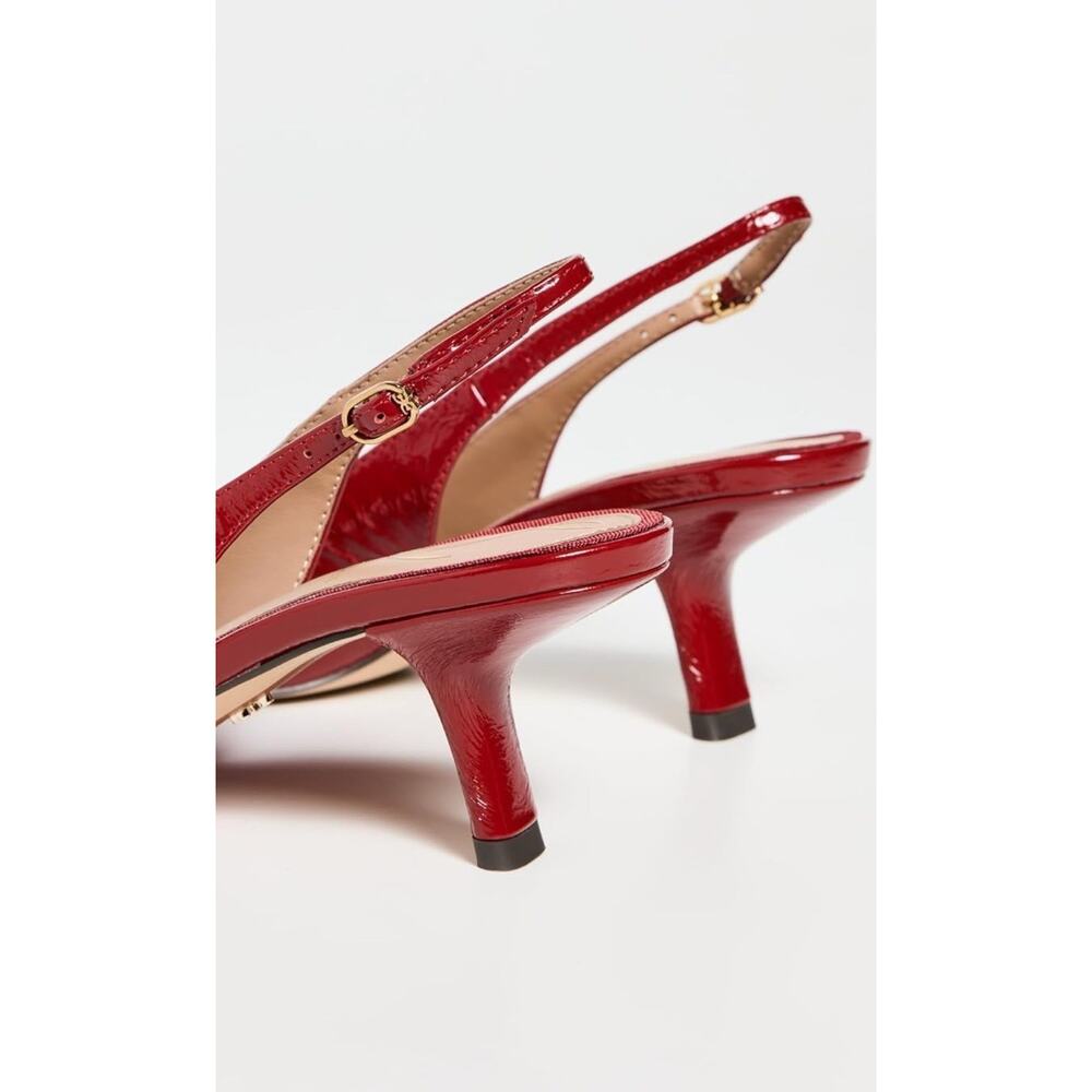 New Sam Edelman Women’s Bianka Feather Pump In Red Size 8.5 - Picture 3 of 7